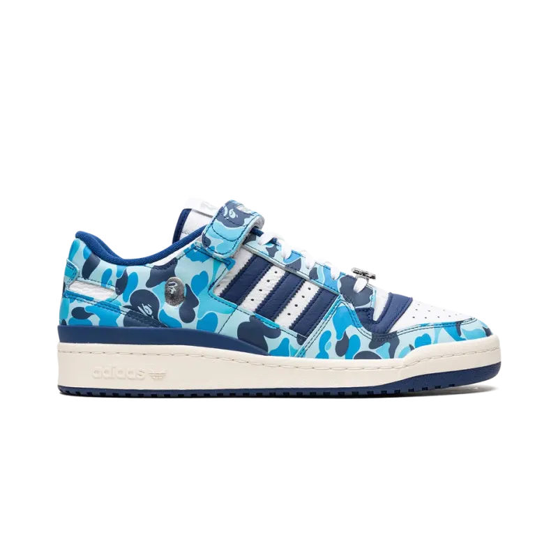 Adidas Adidas Forum '84 Low Bape 30th Anniversary Blue Camo Mens