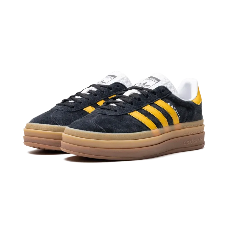 Adidas Gazelle Bold Wmns Black Bold Gold Womens