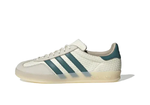 Adidas Gazelle Indoor — Cream White / Preloved Teal Mens: Classic Indoor Performance with Sustainable Style