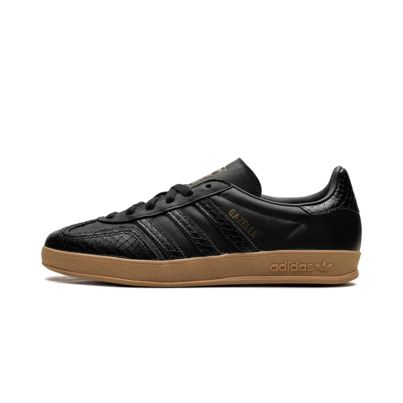 Adidas Gazelle Indoor Core Black Snakeskin Mens