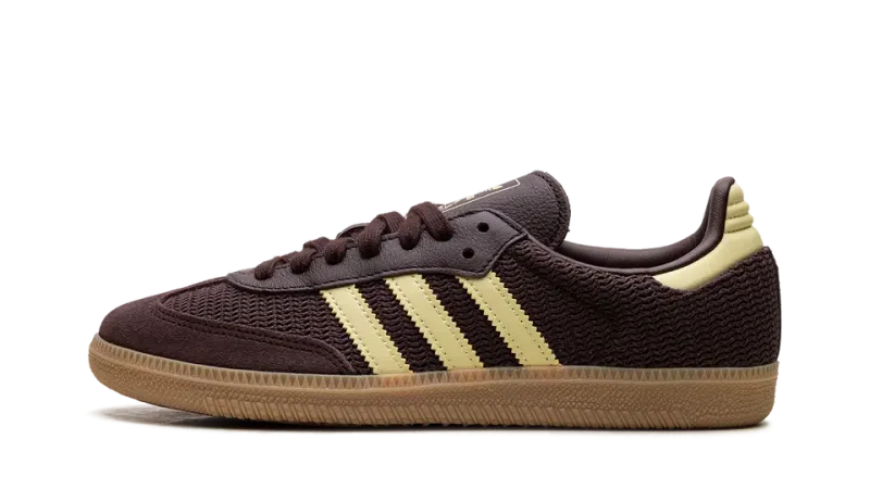Samba Revival: Adidas Samba OG WMNS in Shadow Brown & Powder Yellow