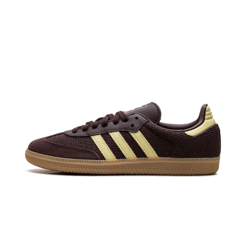 Adidas Samba OG WMNS Shadow Brown Powder Yellow Womens