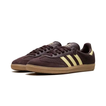Adidas Samba OG WMNS Shadow Brown Powder Yellow Womens