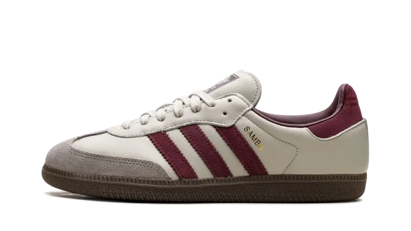 Adidas Samba OG Putty Grey Maroon Mens - Classic Silhouette, Modern Colorway