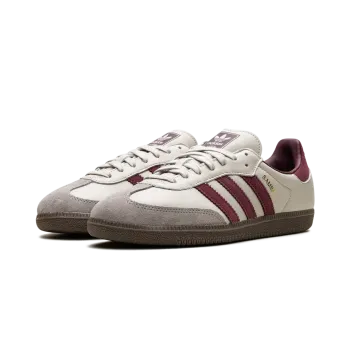 Adidas Samba OG Putty Grey Maroon Mens