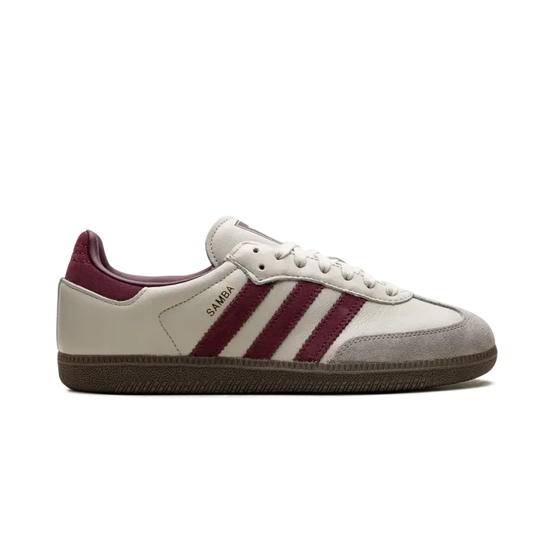 Adidas Samba OG Putty Grey Maroon Mens