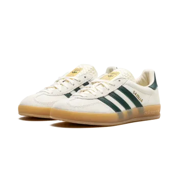 Adidas Gazelle Indoor Cream White Green Gum Mens