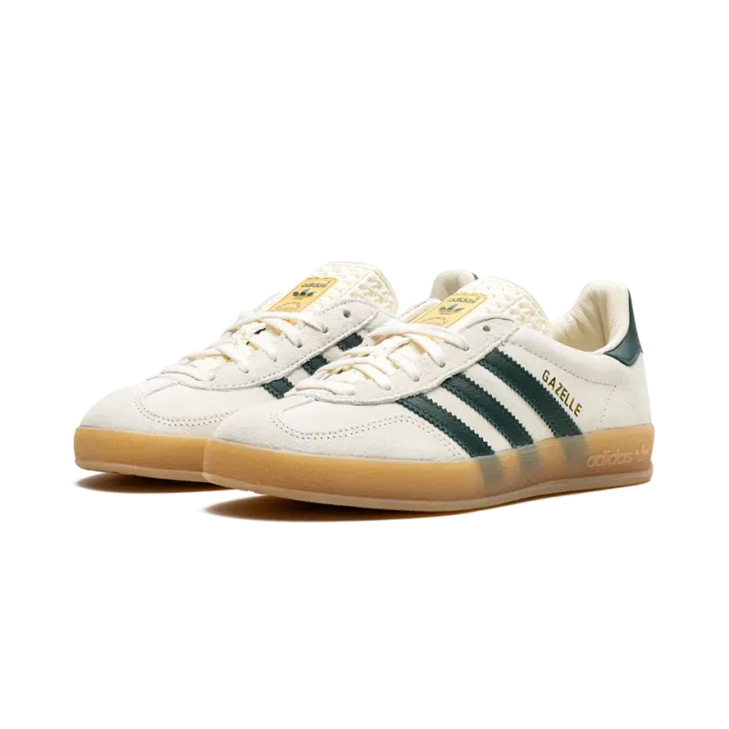 Adidas Gazelle Indoor Cream White Green Gum Mens