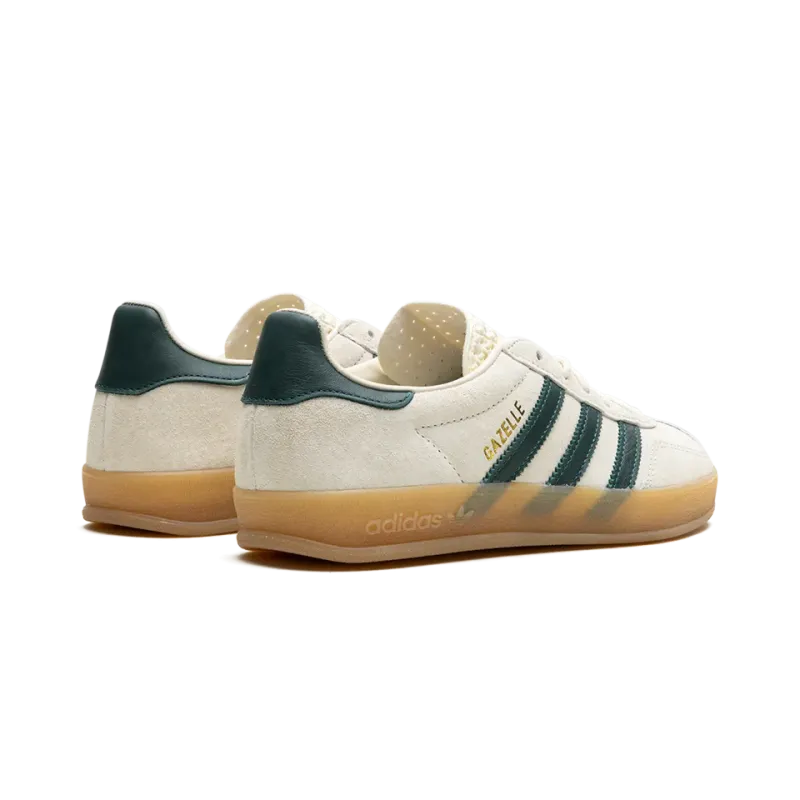 Adidas Gazelle Indoor Cream White Green Gum Mens