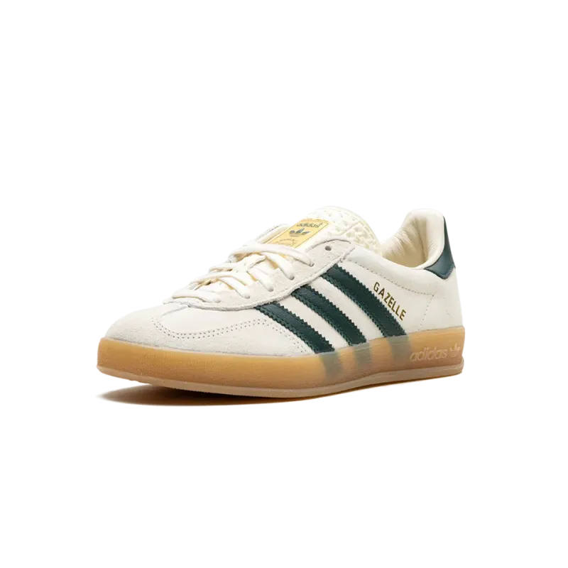 Adidas Gazelle Indoor Cream White Green Gum Mens