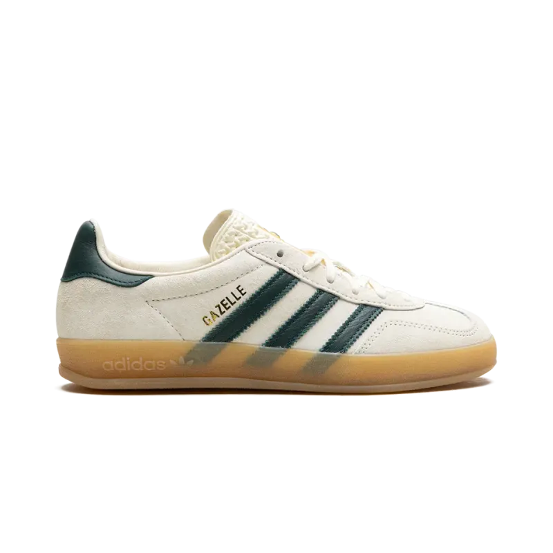 Adidas Gazelle Indoor Cream White Green Gum Mens