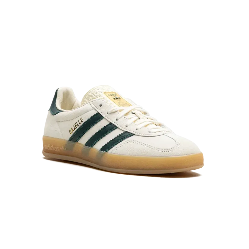 Adidas Gazelle Indoor Cream White Green Gum Mens