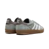 Adidas Gazelle Indoor Silver Pebble Silver Green Mens