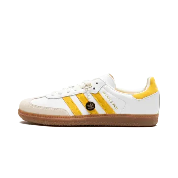 Adidas Samba OG SPORTY & RICH - White Bold Gold Mens