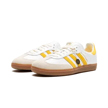 Adidas Samba OG SPORTY & RICH - White Bold Gold Mens