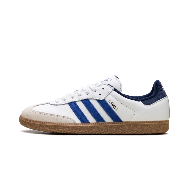 Adidas Samba OG Core White Royal Blue Mens