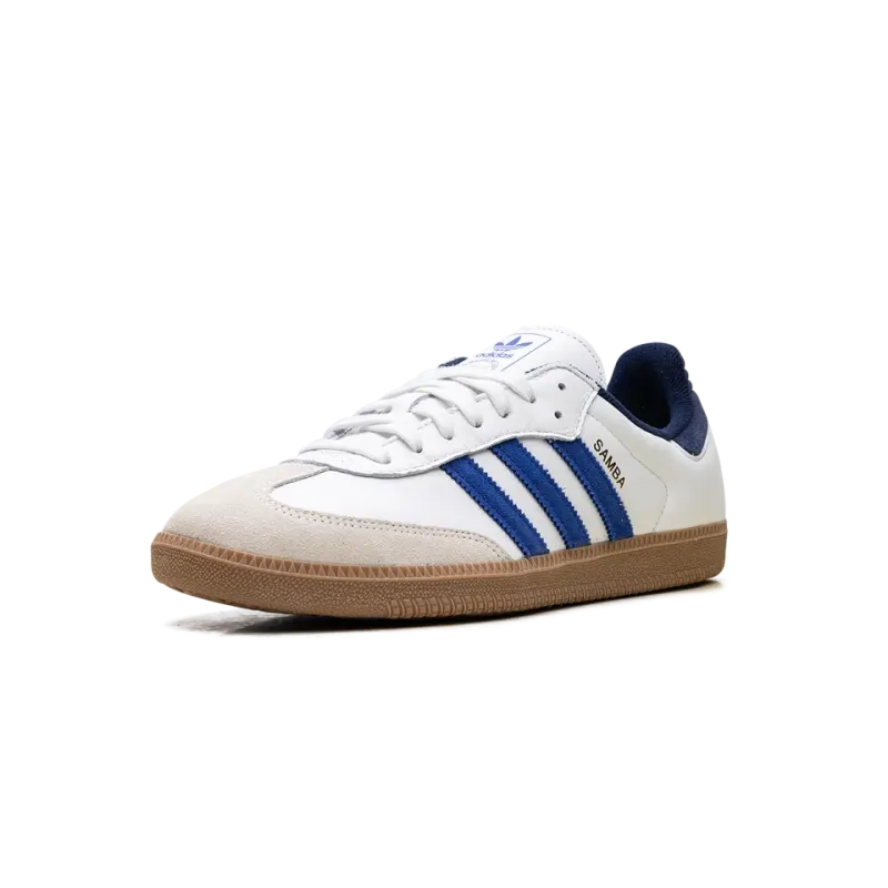 Adidas Samba OG Core White Royal Blue Mens