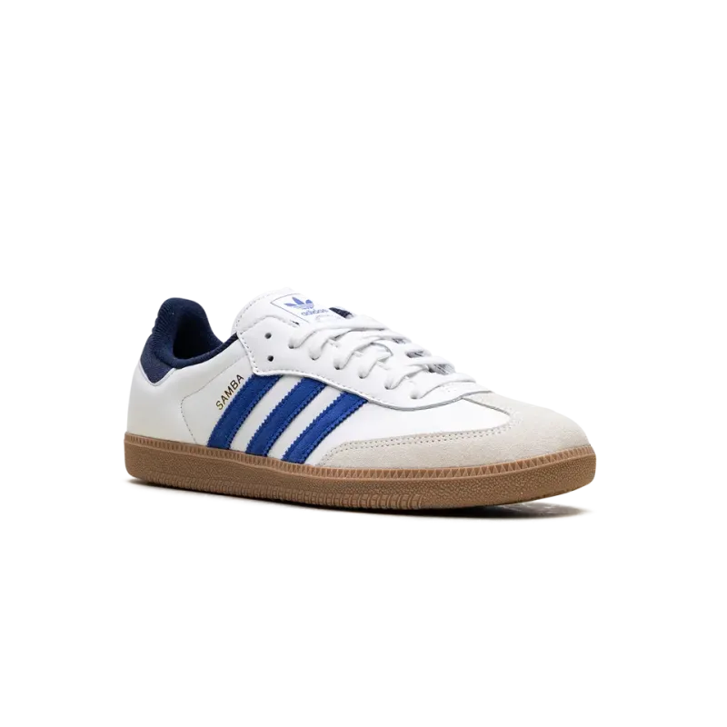 Adidas Samba OG Core White Royal Blue Mens