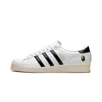 Adidas Superstar Vintage A Bathing Ape - White Black Mens