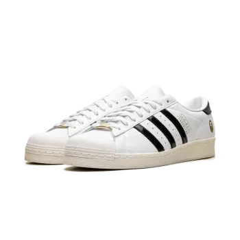 Adidas Superstar Vintage A Bathing Ape - White Black Mens