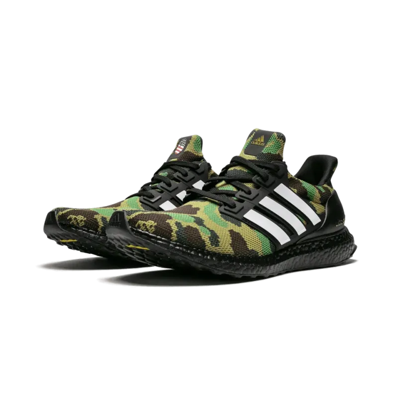 Adidas Ultra Boost Bape 1st Camo Green Mens