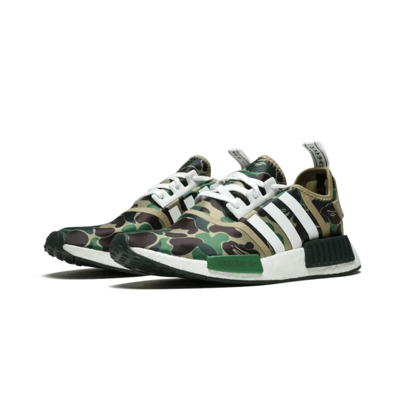 Adidas NMD R1 Bape - Green Camo Mens