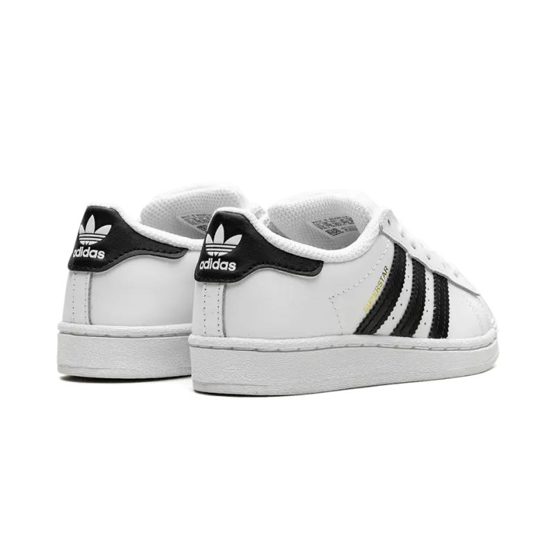Adidas Superstar PS Black and White Pre School