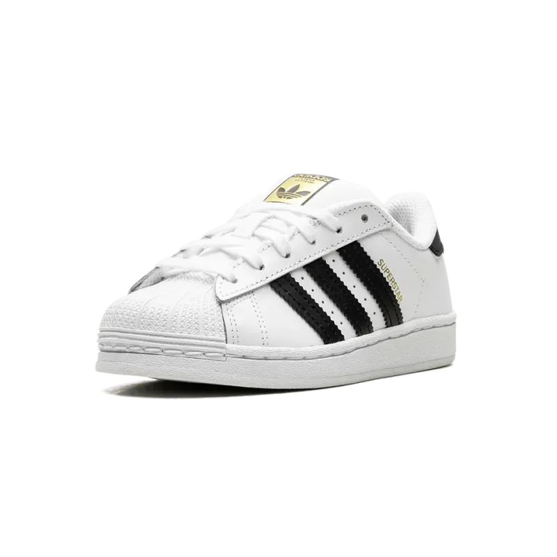 Adidas Superstar PS Black and White Pre School