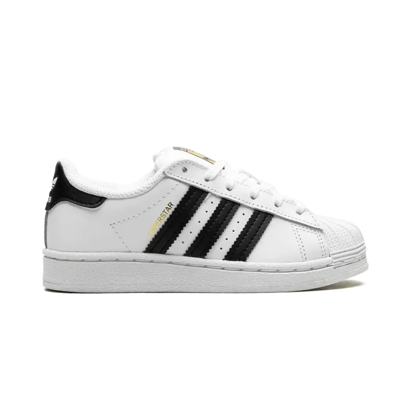 Adidas Superstar PS Black and White Pre School