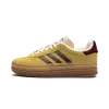 Adidas Gazelle Bold Platform WMNS Yellow Burgundy Womens
