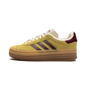 Adidas Gazelle Bold Platform WMNS Yellow Burgundy Womens