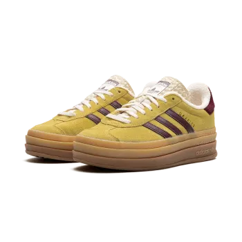 Adidas Gazelle Bold Platform WMNS Yellow Burgundy Womens