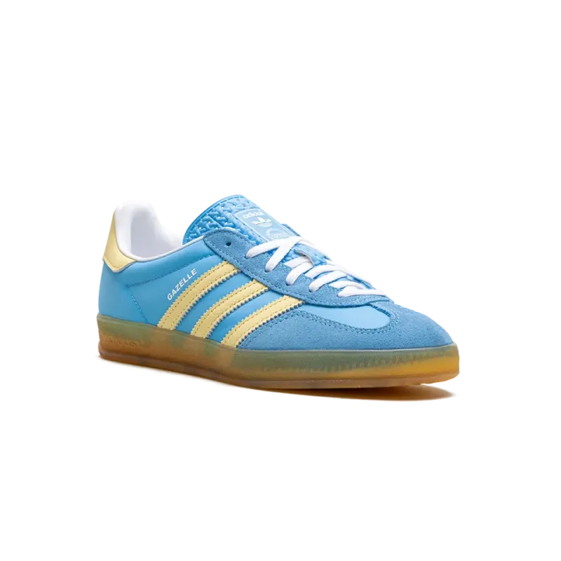Adidas Gazelle Indoor WMNS Semi Blue Burst Almost Yellow Womens