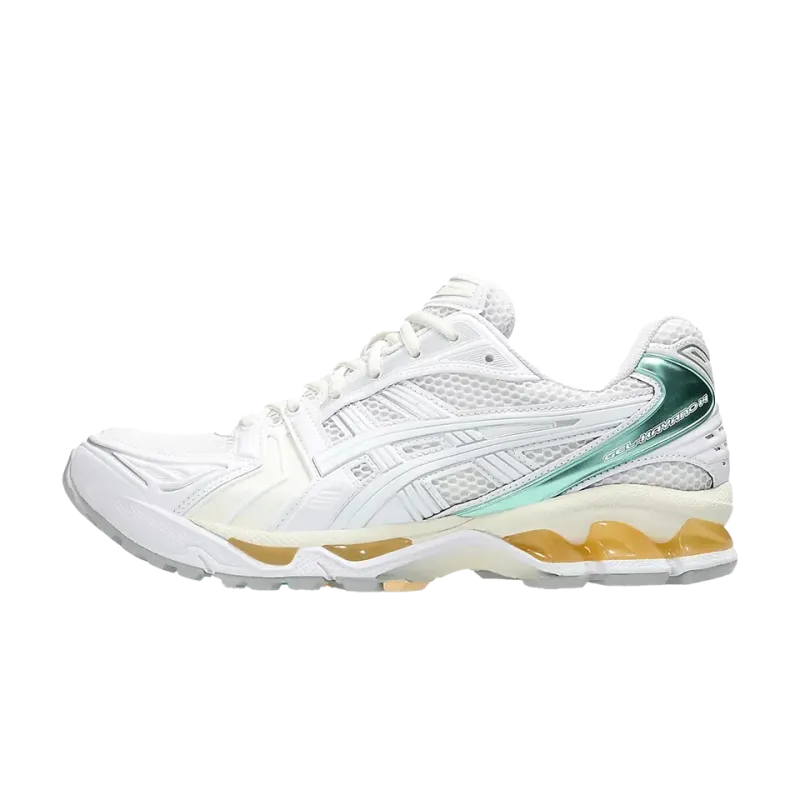 Asics Gel-Kayano 14 White Mint Gold Mens