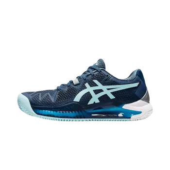 Asics GEL-RESOLUTION 8 CLAY WMNS LIGHT INDIGO CLEAR BLUE Womens