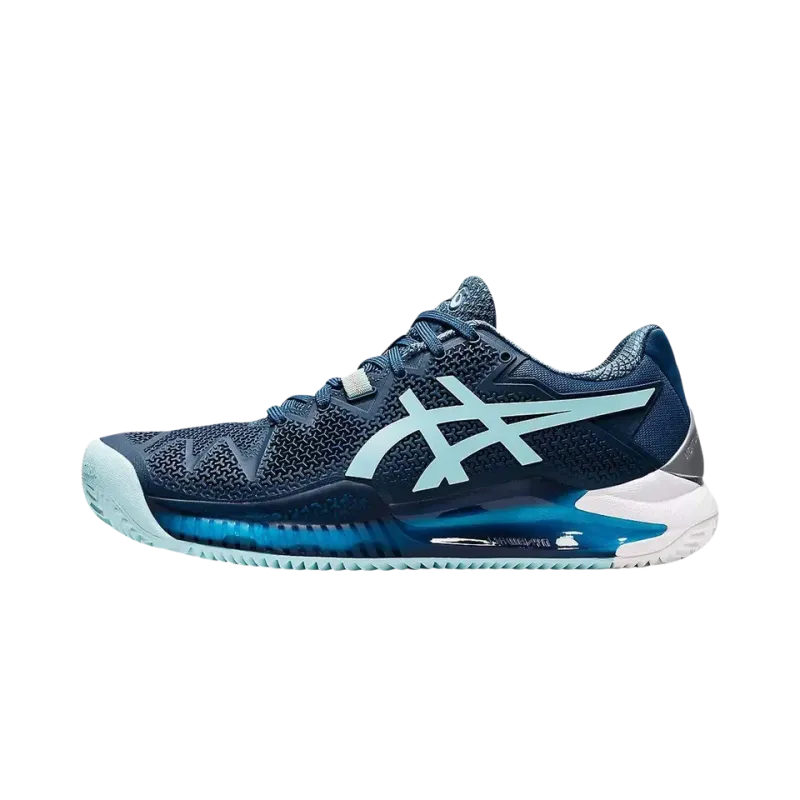 Asics GEL-RESOLUTION 8 CLAY WMNS LIGHT INDIGO CLEAR BLUE Womens