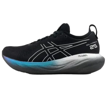Asics GEL-NIMBUS 25 Black / Silver Mens