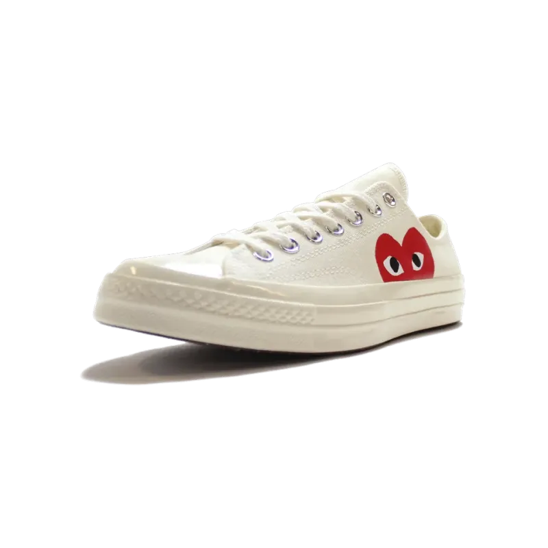 Converse Chuck 70 Ox Comme Des Gar ons PLAY / Half Heart White Mens