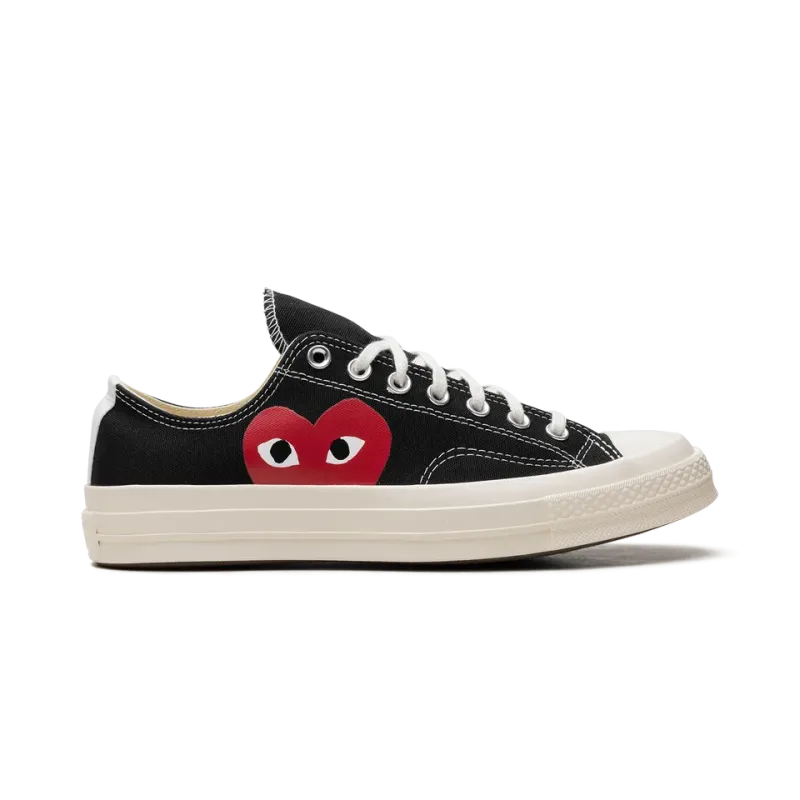 Converse Chuck 70 Ox Comme Des Gar ons PLAY / Half Heart Black Mens
