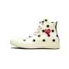 Converse Chuck 70 Hi Comme Des Gar ons PLAY / Polka Dot White Mens