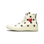 Converse Chuck 70 Hi Comme Des Gar ons PLAY / Polka Dot White Mens