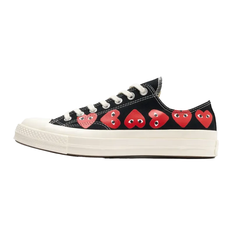 Converse Chuck Taylor All Star 70 Ox Comme des Garcons PLAY Multi-Heart Black Mens