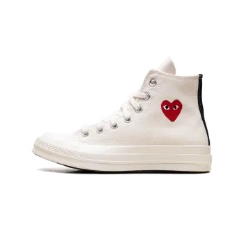 Converse Chuck Taylor All Star 70 High Comme des Garcons PLAY - Small Red Heart Beige Mens