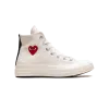 Converse Chuck Taylor All Star 70 High Comme des Garcons PLAY - Small Red Heart Beige Mens