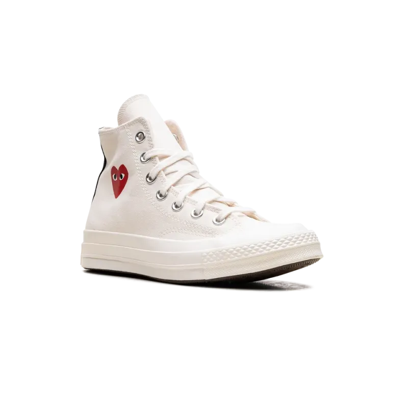 Converse Chuck Taylor All Star 70 High Comme des Garcons PLAY - Small Red Heart Beige Mens