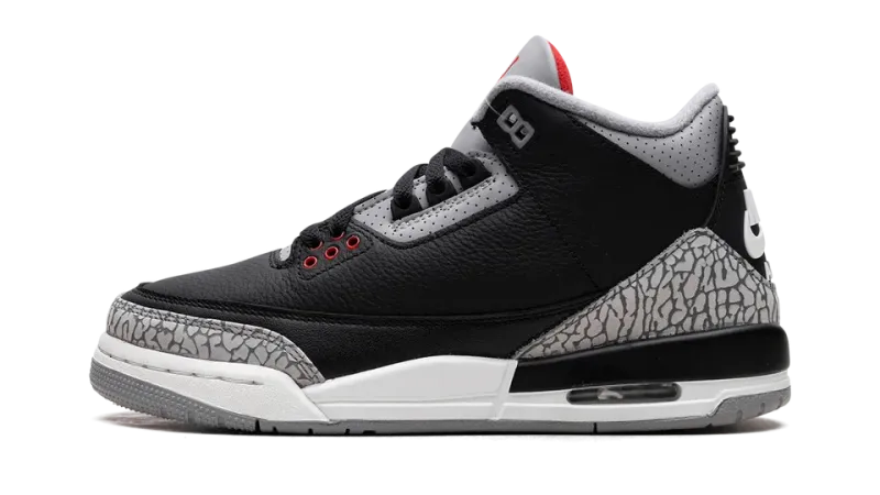 Jordan Air Jordan 3 GS Black Cement — Iconic Style for Young Sneakerheads