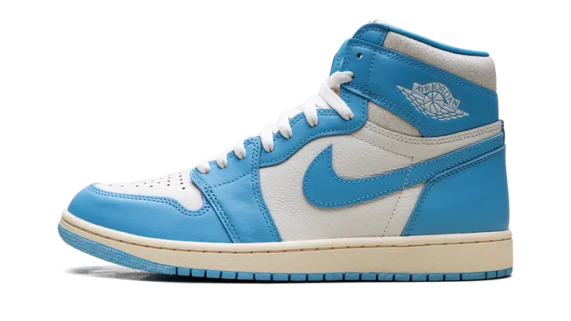 Air Jordan 1 High OG UNC Reimagined Mens — Classic Carolina Blue Meets Vintage Detail