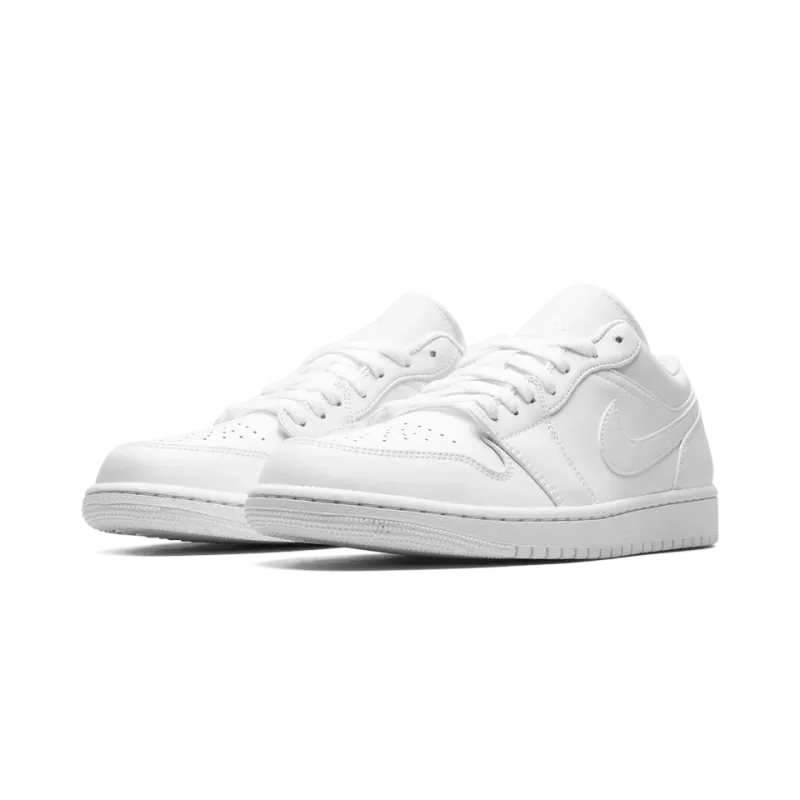 Jordan Air Jordan 1 Low Triple White Mens