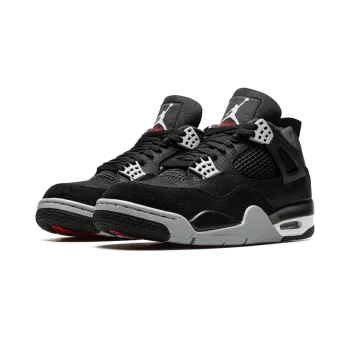 Jordan Air Jordan 4 Black Canvas Mens