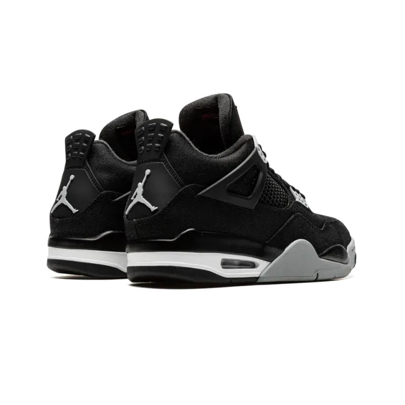 Jordan Air Jordan 4 Black Canvas Mens